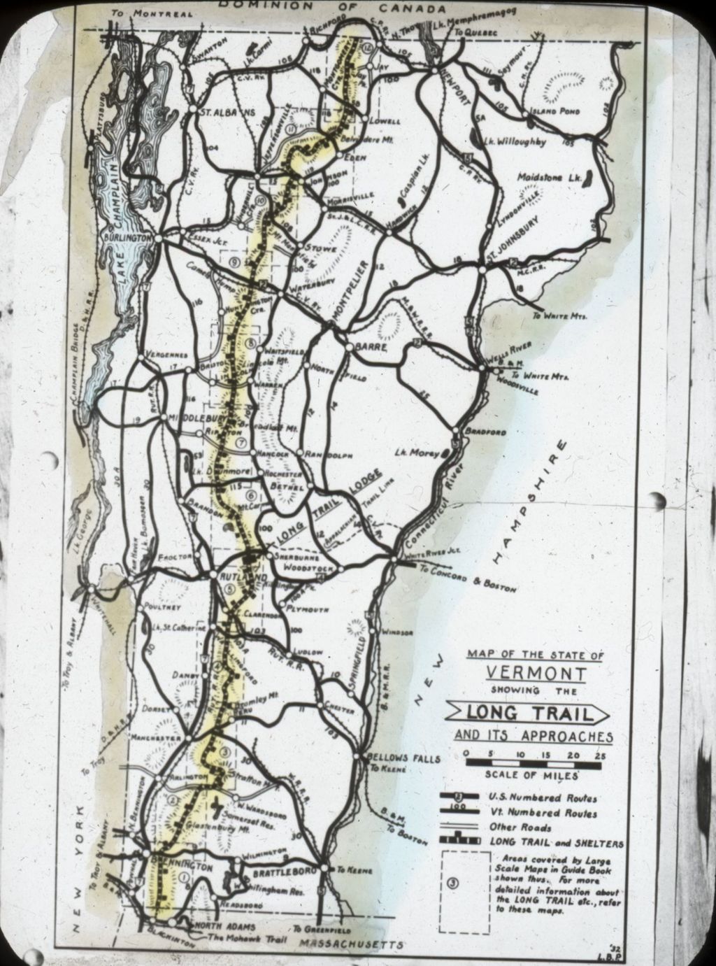 Miniature of Long Trail Map