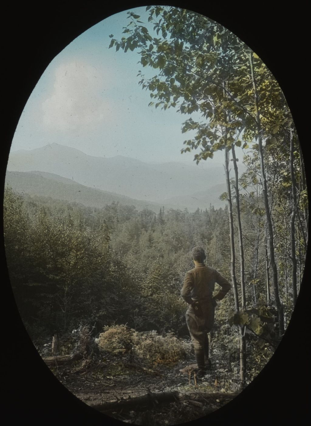 Miniature of Congdon looking out at Camel's Hump and Bolton Valley from Dunsmoor Lodge