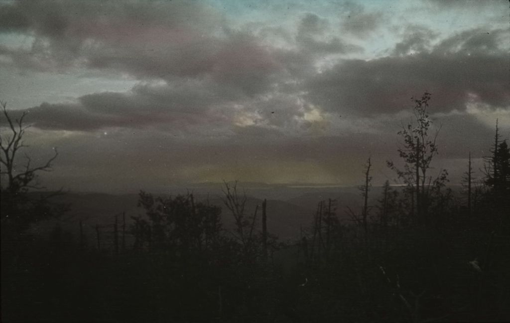 Miniature of Sunset from Katharine Knoll on the New Trail to Couching Lion (Camel's Hump)