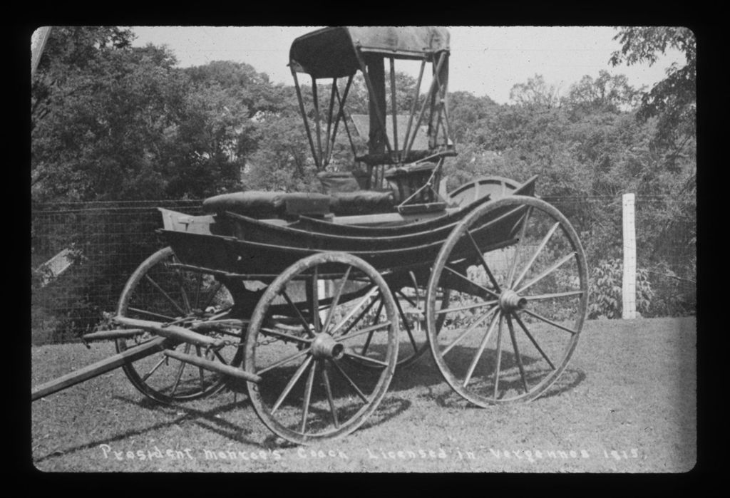 Miniature of Pres. Monroe's Coach licensed in 1815