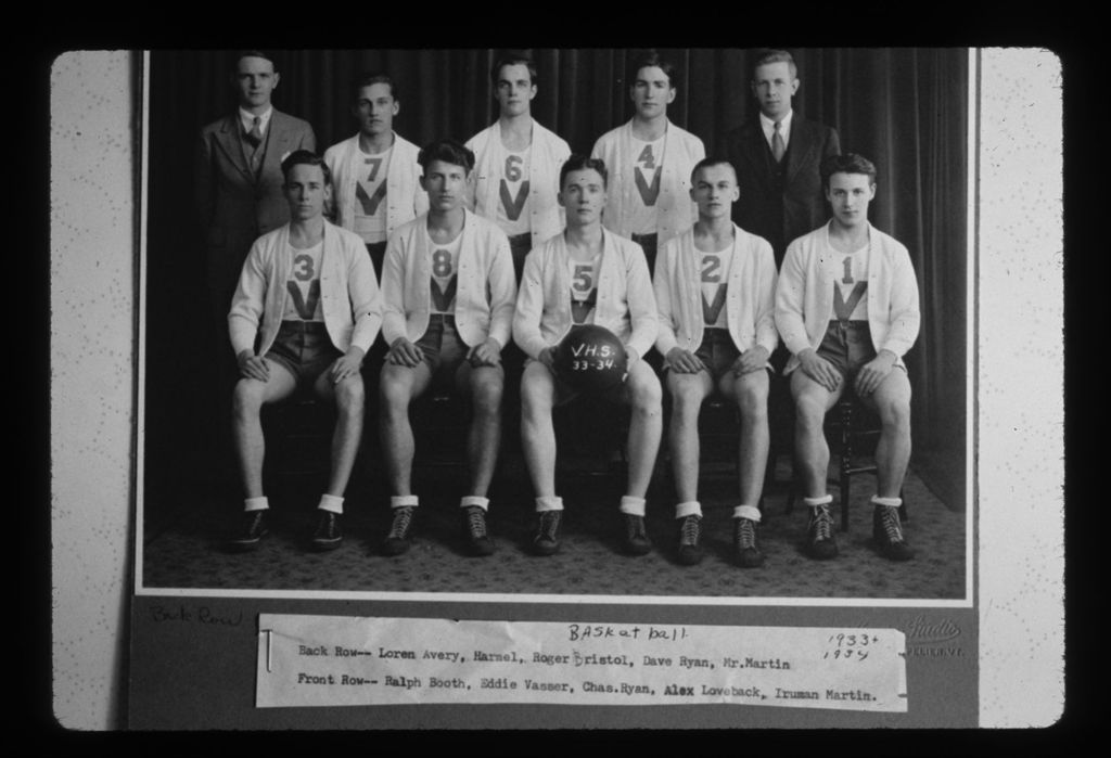 Miniature of School Team basketball 1933-34