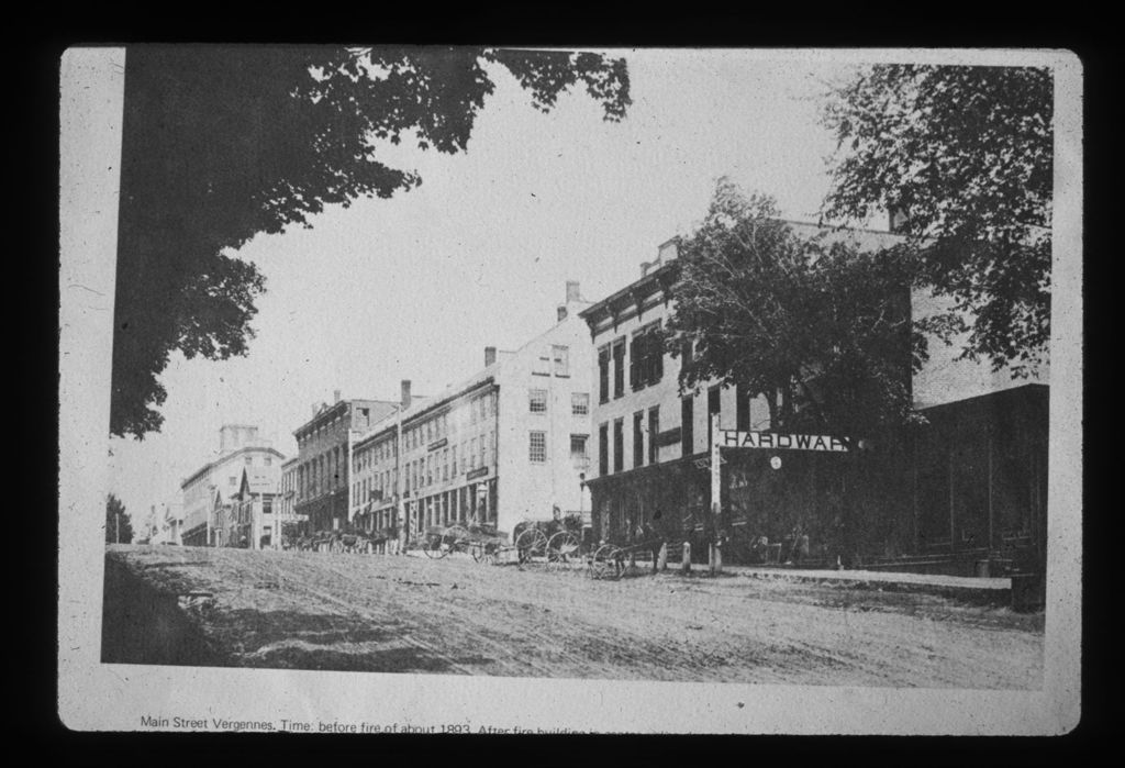 Miniature of Main Street before fire of 1893