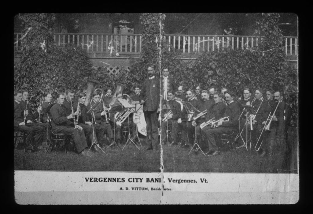 Miniature of Vergennes City Band, A.D. Vittum bandmaster