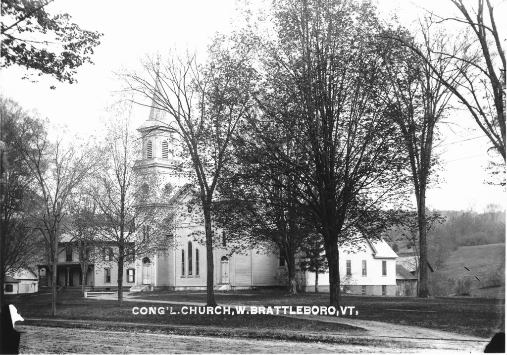 Miniature of Cong'l. Church, W. Brattleboro, Vt.