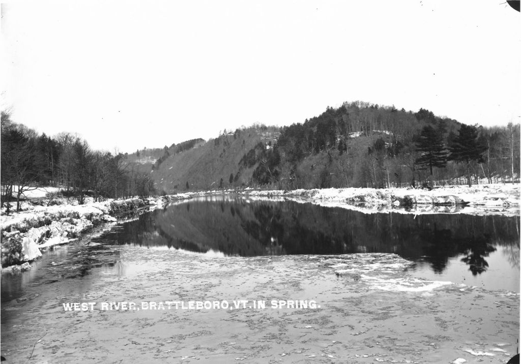 Miniature of West River, Brattlboro, Vt., in Spring