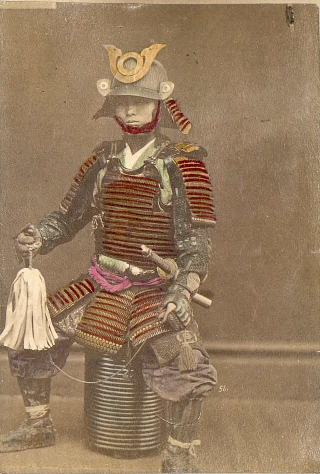 Miniature of Samurai posing in a sitting position