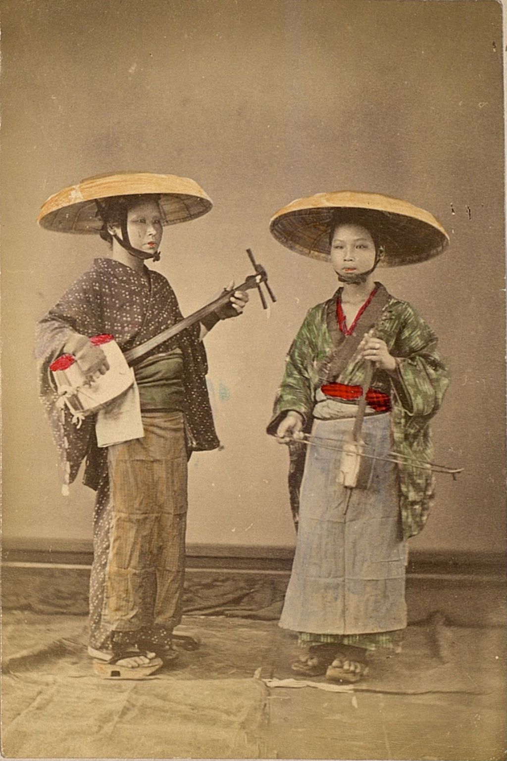 Miniature of Two traveling female performers