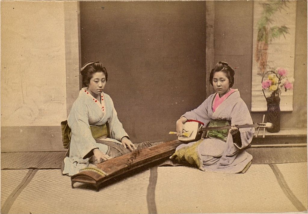 Miniature of Two female musicians