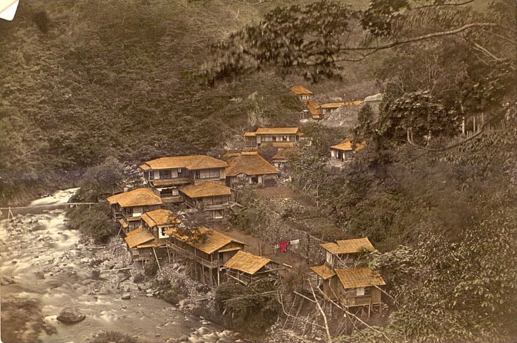 Miniature of Rural town next to a river