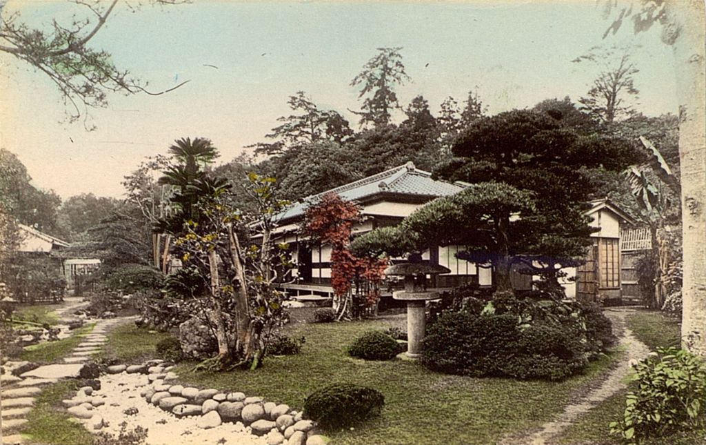 Miniature of Japanese estate grounds