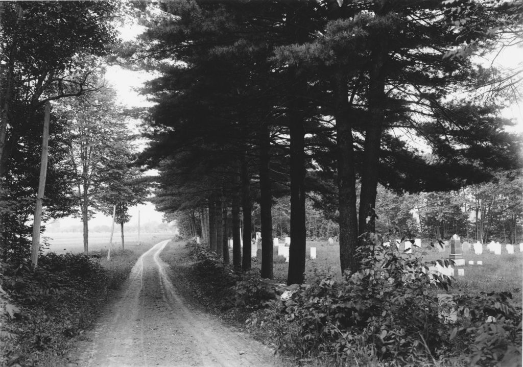 Miniature of Dummerston road with Cemetery on the Right