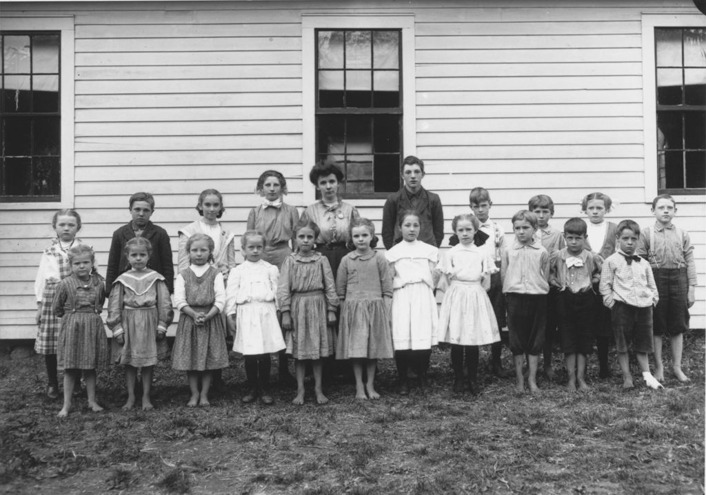 Miniature of Dummerston School Class Portrait with Teacher