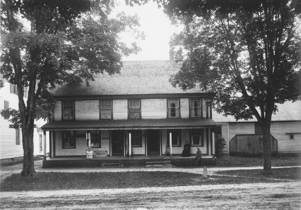 Miniature of General Store with People on Porch, Jamaica, Vt.