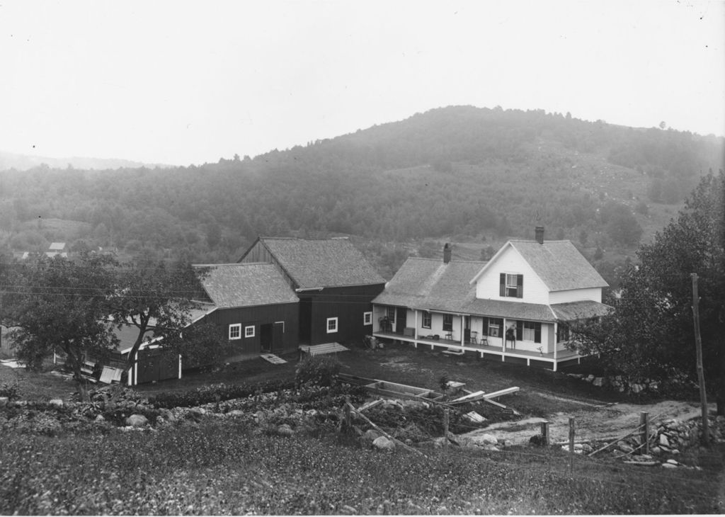 Miniature of Mr. Stearn's or George Sellar's House, Jamaica, Vt.