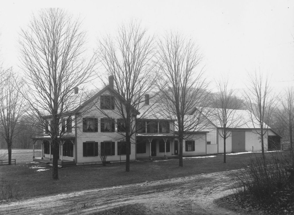 Miniature of House with Attached Barn, Possibly Mr. Well's House, Jamiaca, Vt.