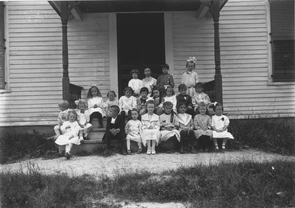 Miniature of Miss Clark and her Sunday School Class in Jamaica, Vt.