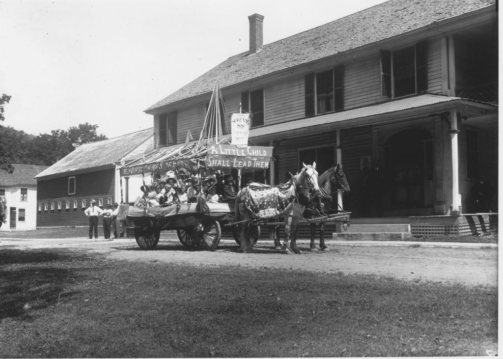 Miniature of Sunday School in 4th of July Parade in front of Newfane Inn, Newfane, Vt.