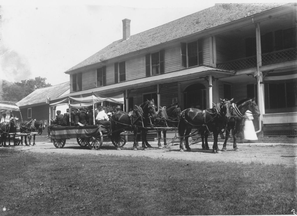 Miniature of Band in the 4th of July Parade in front of Newfane Inn, Newfane, Vt.