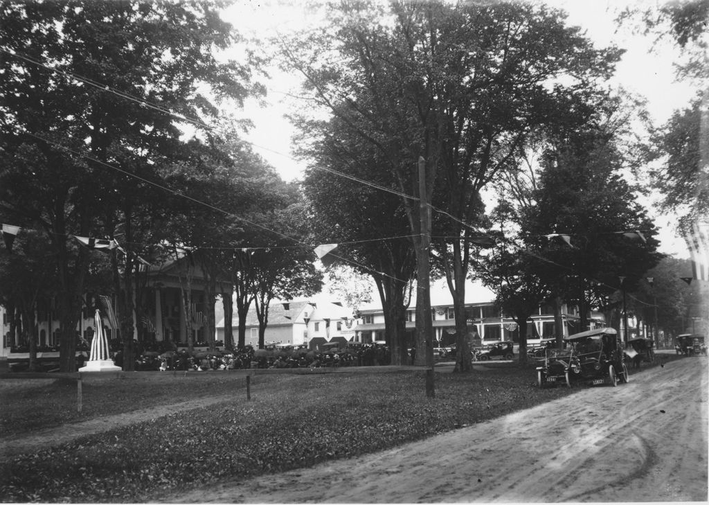 Miniature of Dedication of the Soldier's Monument in front of Courthouse, Newfane, Vt.