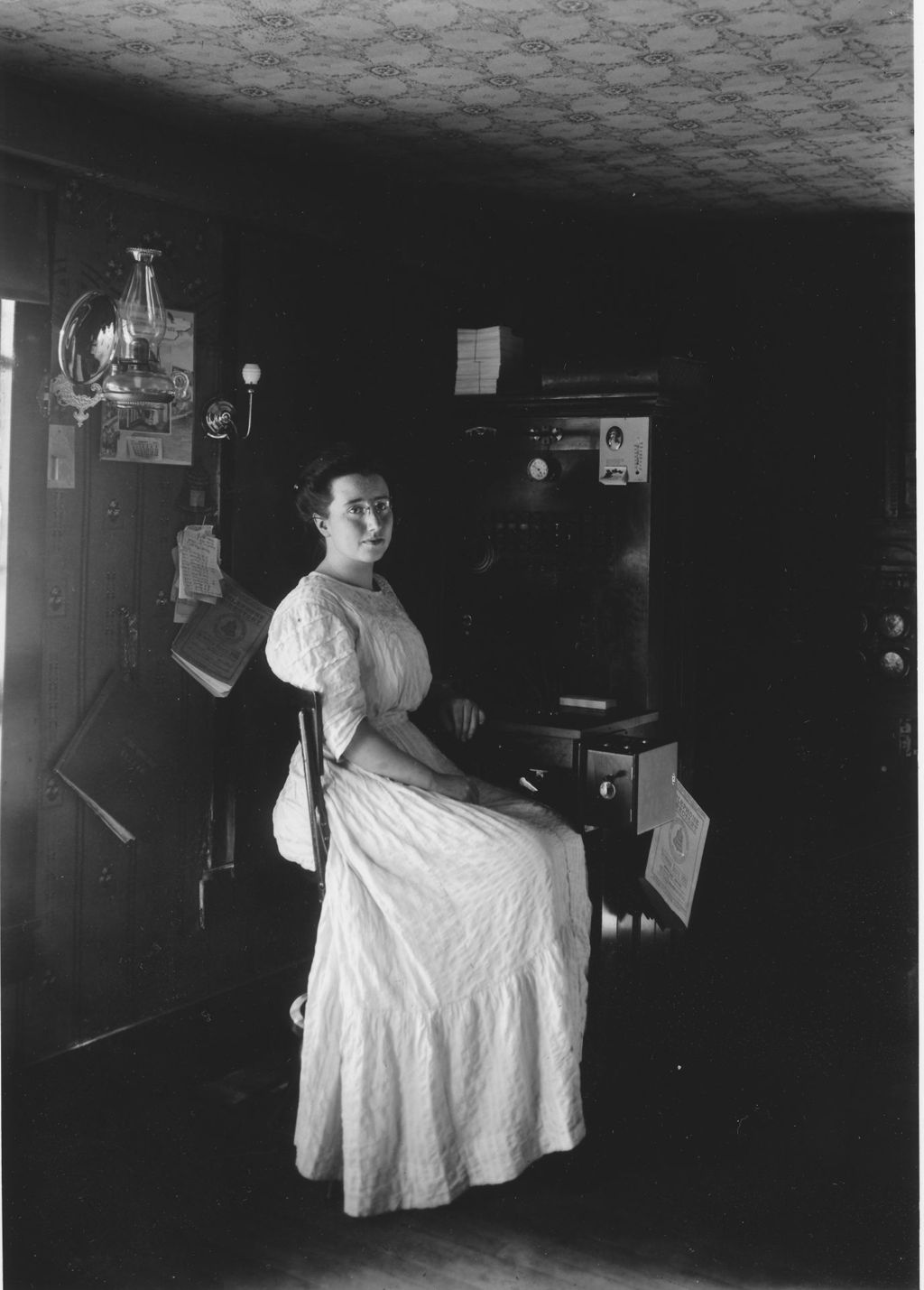 Miniature of Mrs. Mabel Phillips, Telephone Operator, Newfane, Vt.