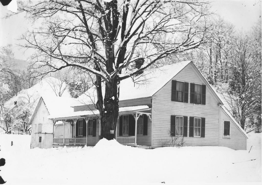 Miniature of Frank Morse's House in Snow, South Newfane, Vt.