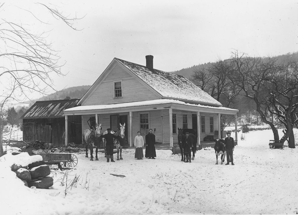 Miniature of Crapo Family in front of their house, South Newfane, Vt.