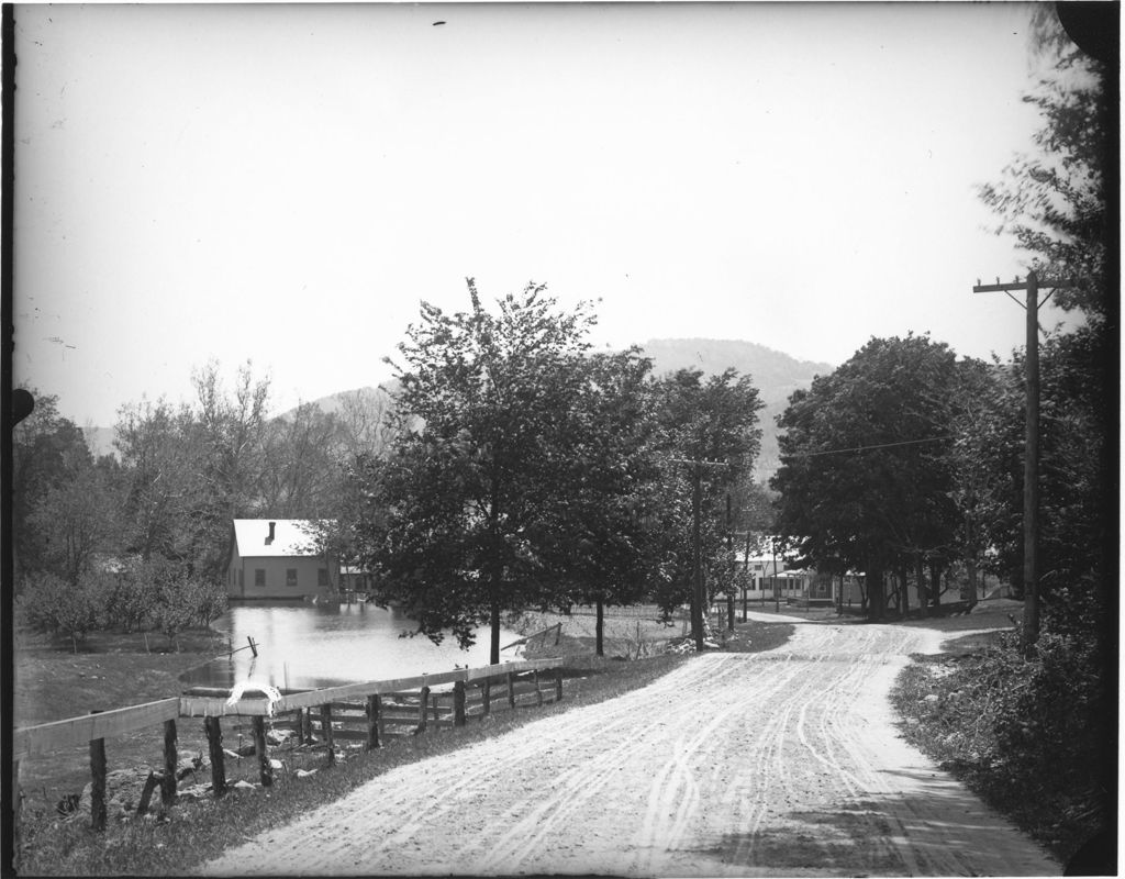 Miniature of Gristmill Pond on a road in Townshend, Vt.