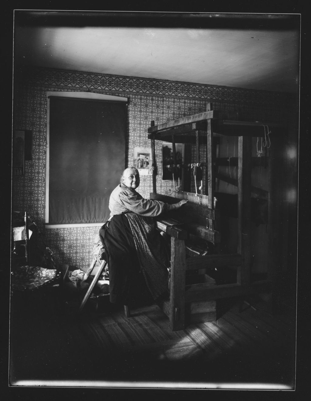 Miniature of Mrs. Benjamin Wilson at her Loom, Newfane, Vt.