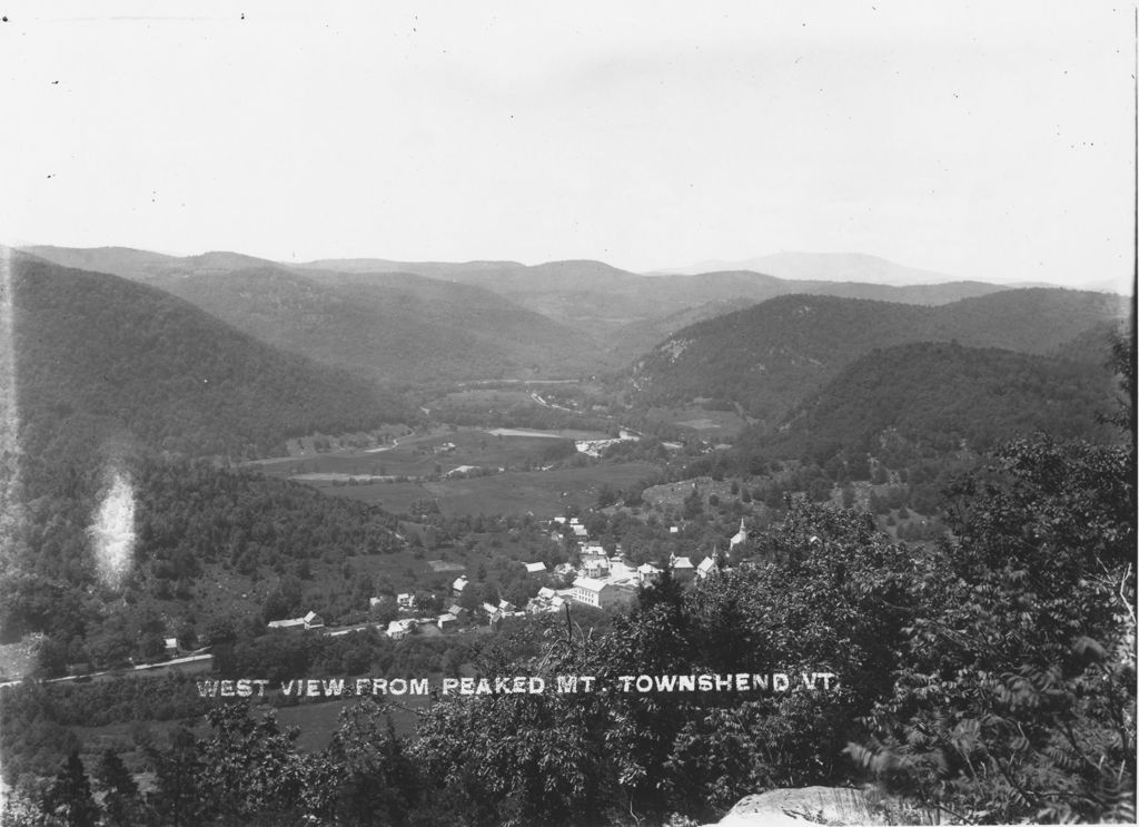 Miniature of West View from Peaked Mt., Townshend, Vt.