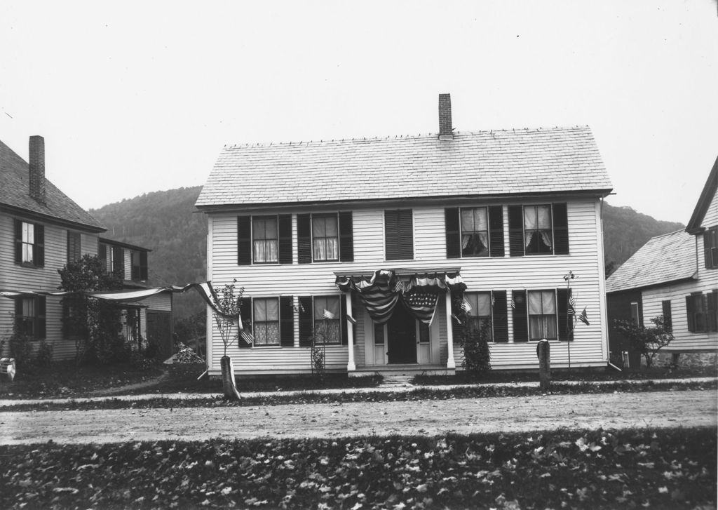 Miniature of House decorated for Fourth of July, Townshend, Vt.