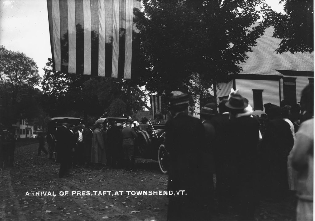 Miniature of Arrival of Pres. Taft, at Townshend, Vt.