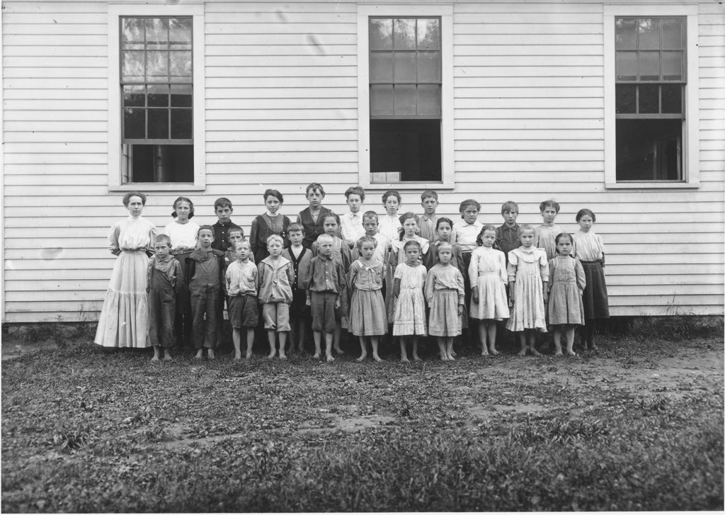 Miniature of South Wardsboro School student and teacher portrait, Wardsboro, Vt.