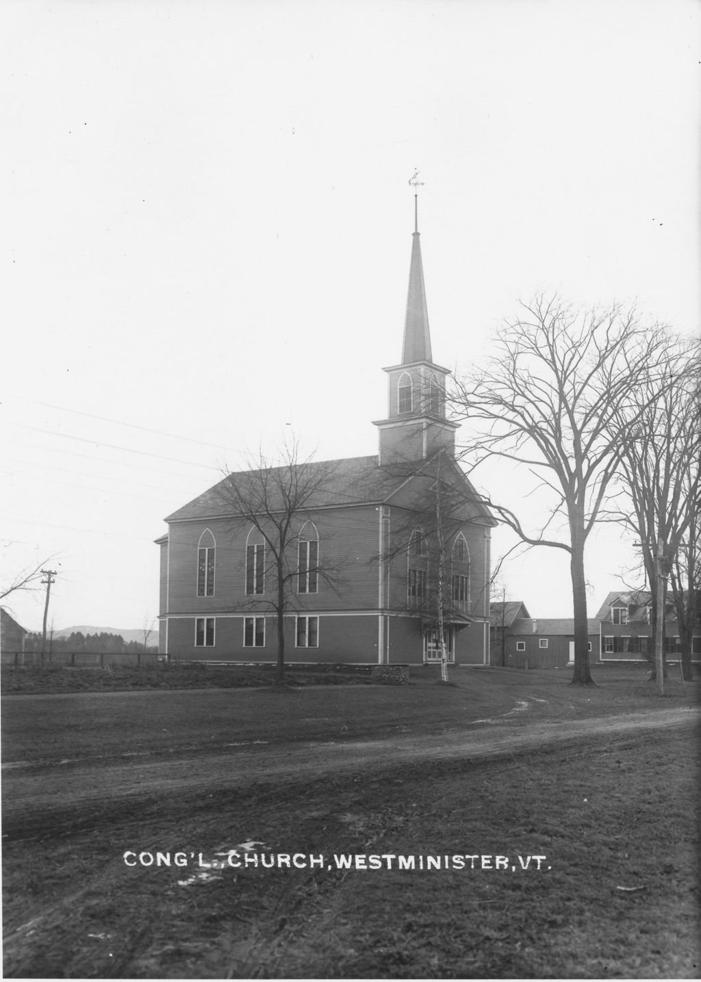 Miniature of Cong'l Church, Westminster, Vt.