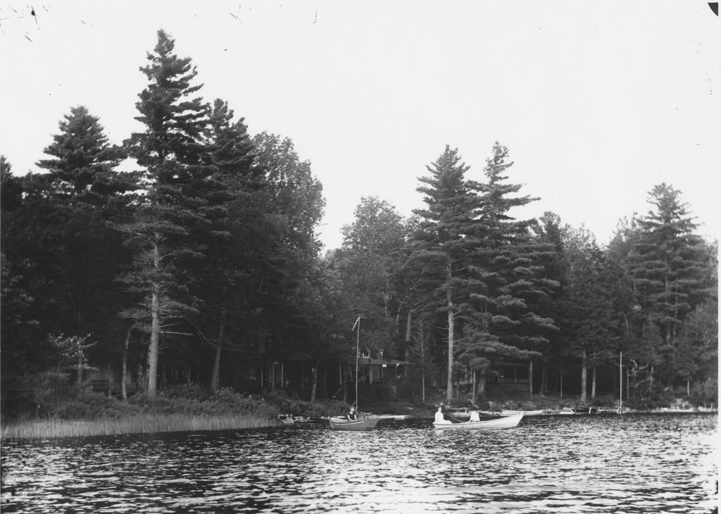 Miniature of Grace and Frank Stratton on Sunset Lake, Marlboro, Vt.