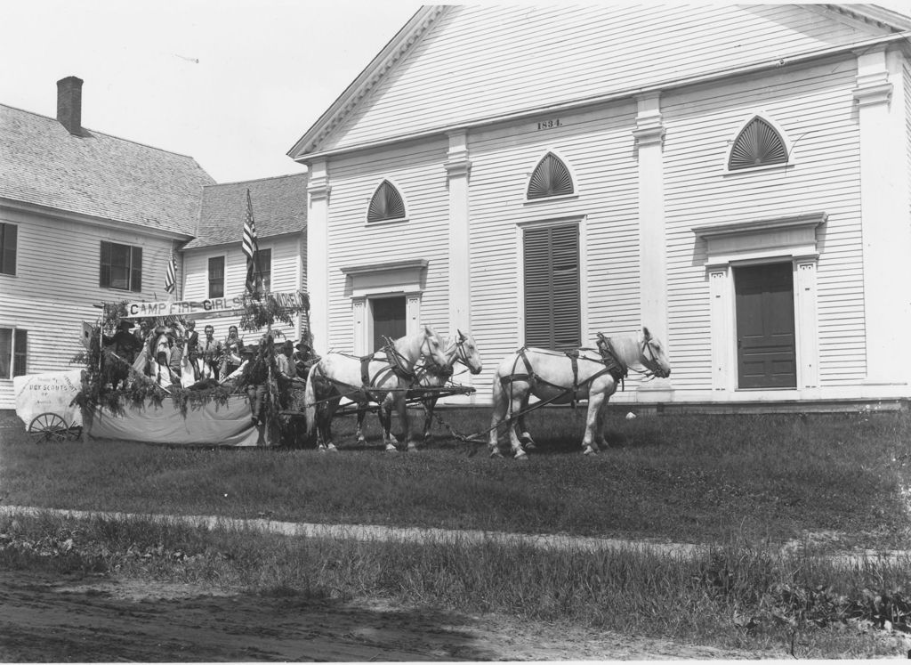 Miniature of Campfire Girls as parade participants, Williamsville, Vt.