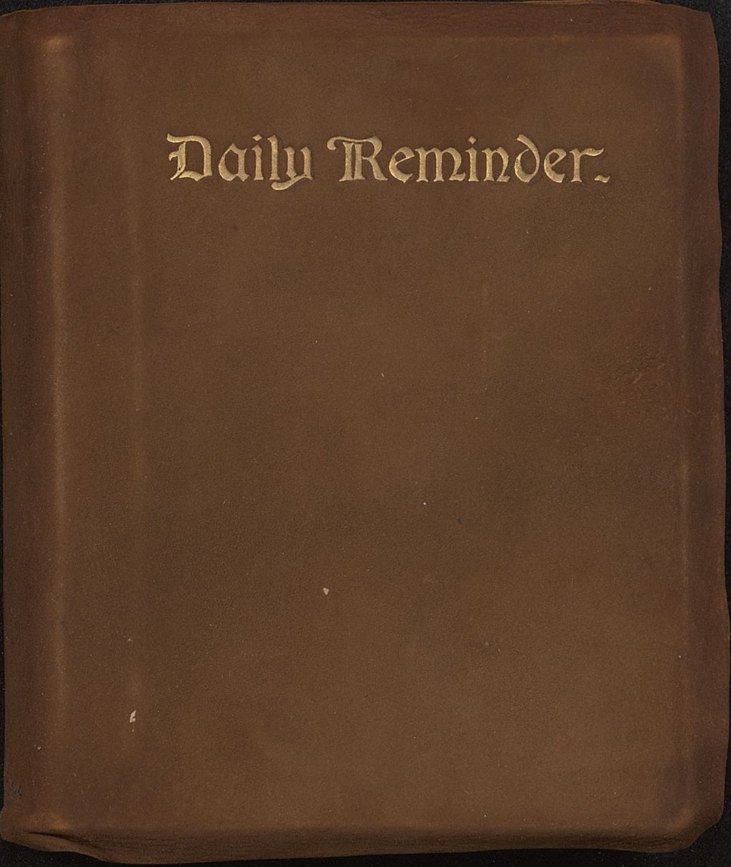 Miniature of Genieve Lamson Diary, 1909