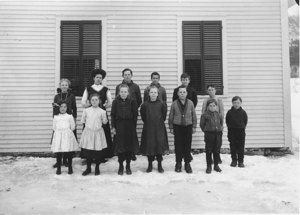 Miniature of Unidentified class portrait, Williamsville, Vt.