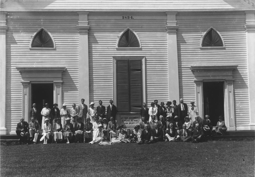 Miniature of Portrait of a civic group in Williamsville, Vt.