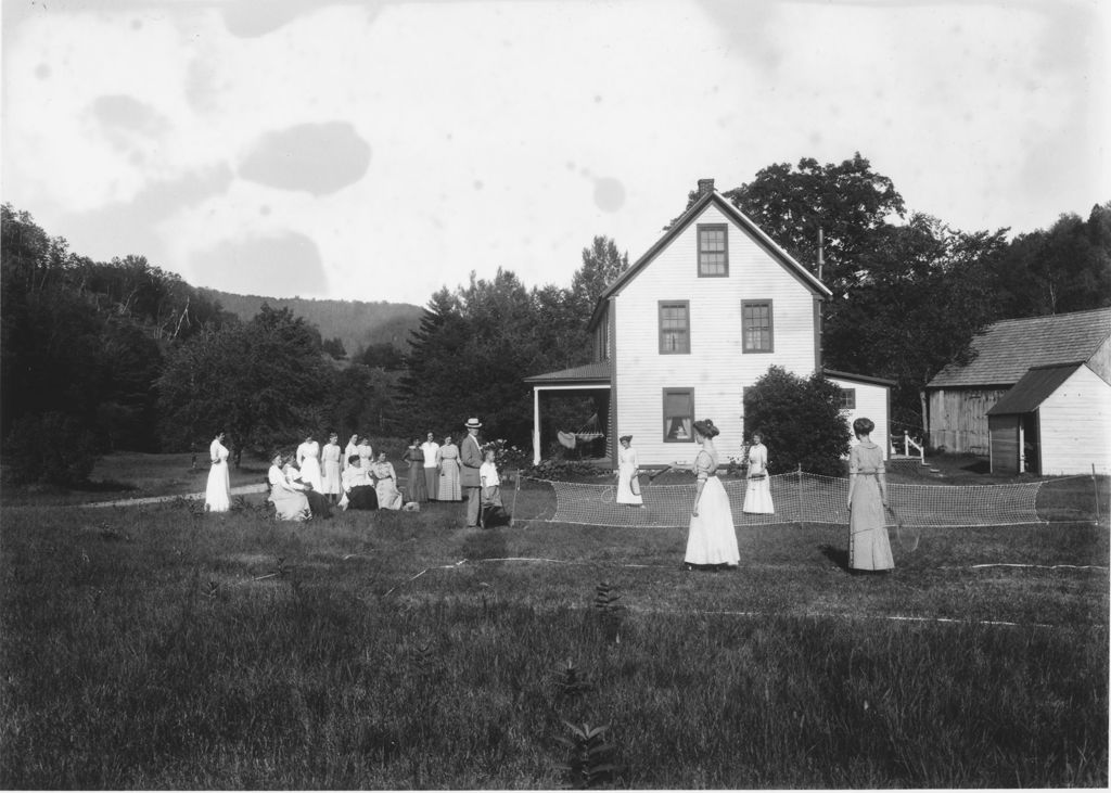 Miniature of Badminton at Mrs. Bruce's, Brookside, Vt.