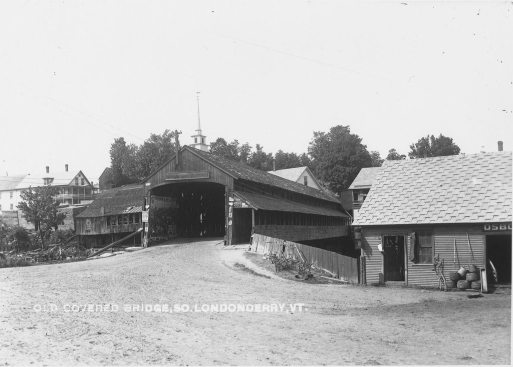 Miniature of Old covered Bridge, S. Londonderry, Vt.