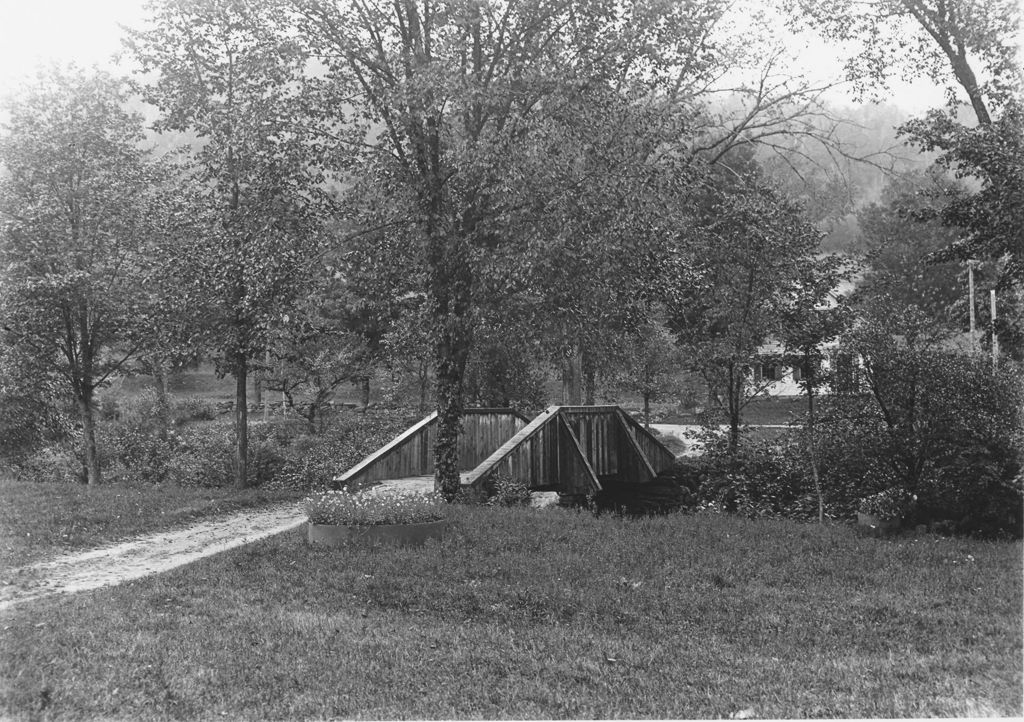 Miniature of Small wooden foot bridge in Vermont