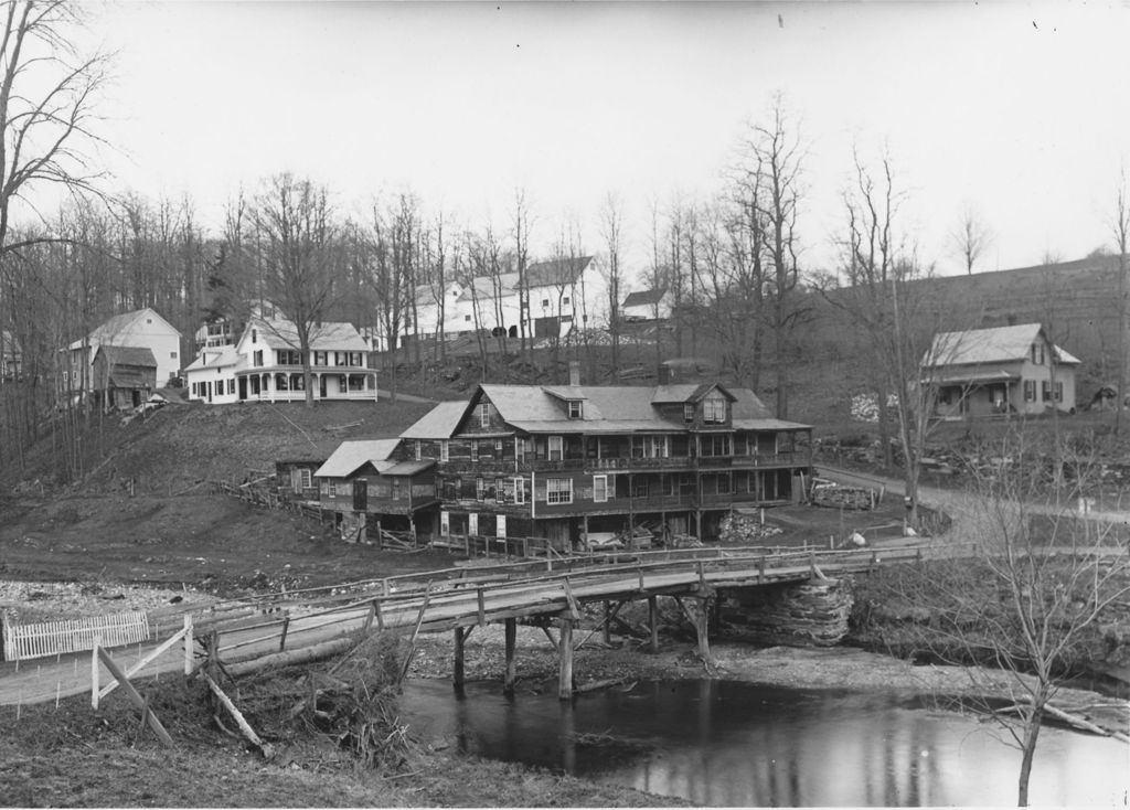 Miniature of Large house next to bridge and river in East Dummerston, Vt.