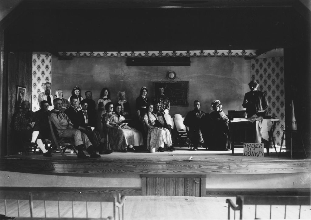 Miniature of Actors from a play in Willimasville, Vt.