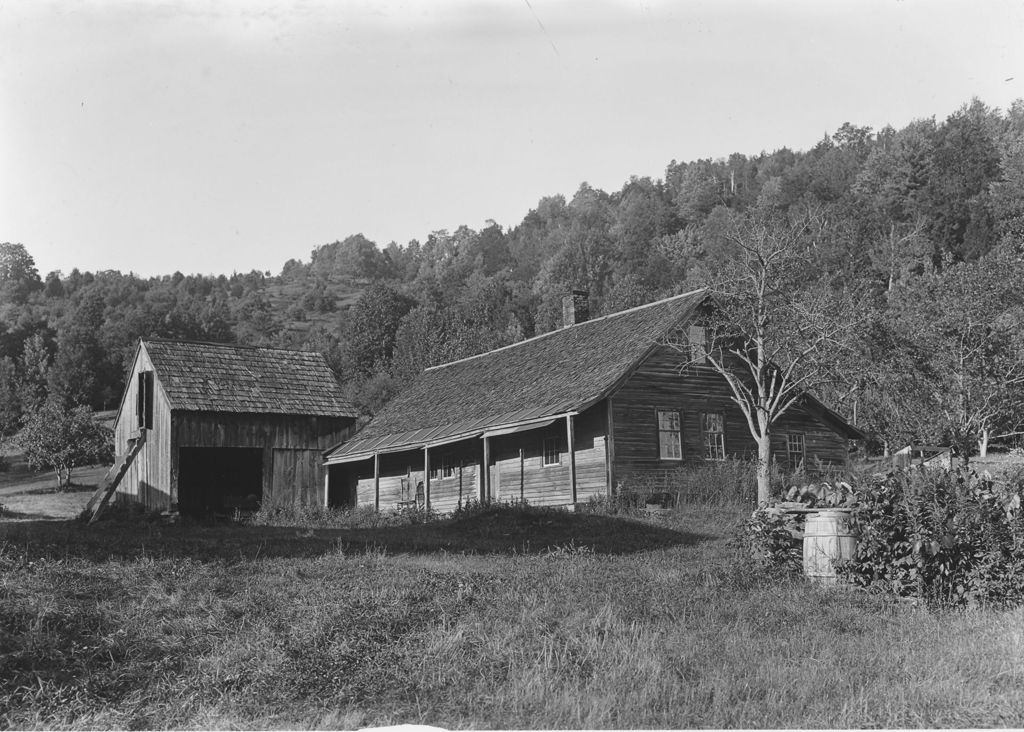 Miniature of Unidentified house and barn