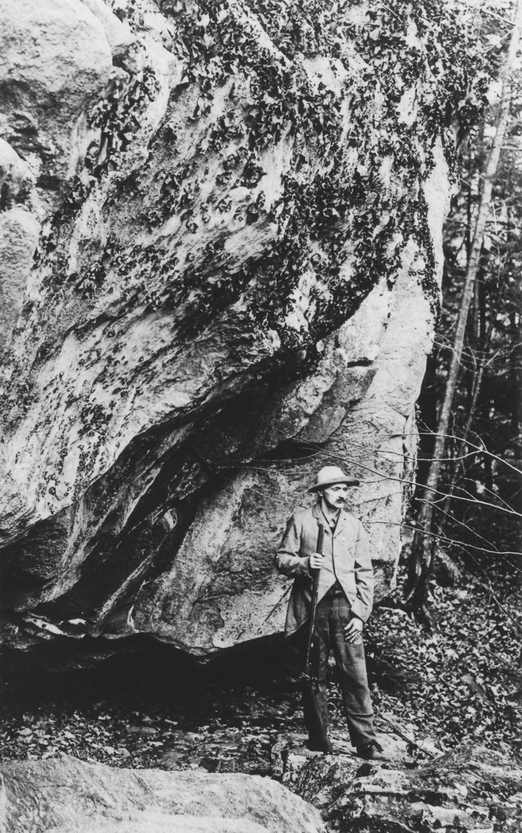 Miniature of Austin Collins hunting at the rock cavern, Marlboro,Vt.