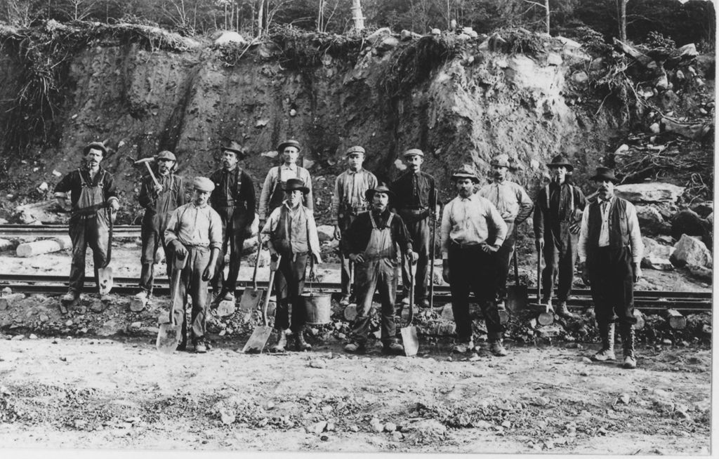 Miniature of Employees of the Somerset Dam construction project, Searsburg, Vt.