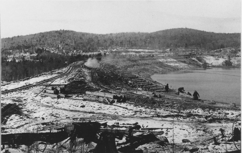 Miniature of Somerset Dam construction, Searsburg, Vt.