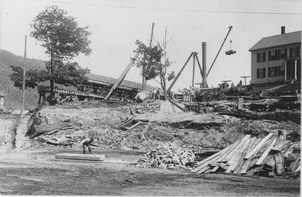 Miniature of Somerset Dam construction, Searsburg, Vt.