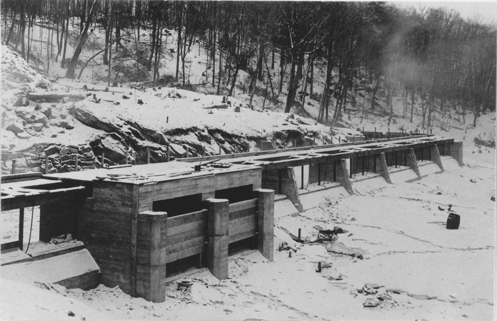 Miniature of Somerset Dam construction, Searsburg, Vt.