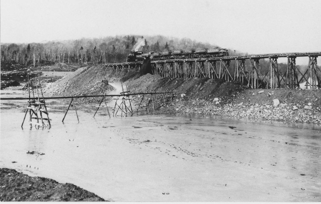 Miniature of Somerset Dam construction, Searsburg, Vt.